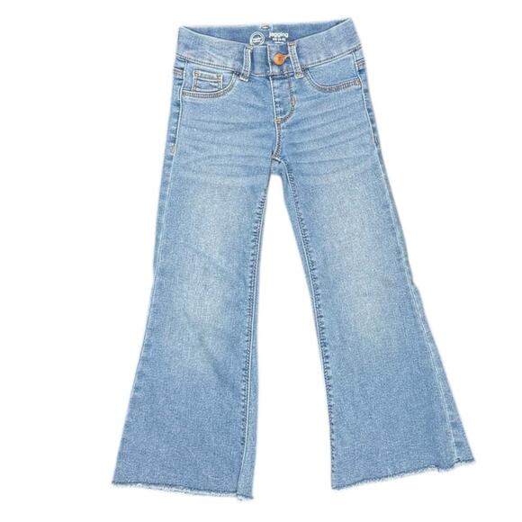 Wonder Nation Other - Wonder Nation Girls XS (4-5) High-Rise Flare Jeggings with Frayed Hem